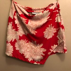 Dancing Leopard floral envelope skirt